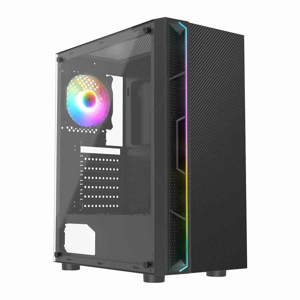 CiT Galaxy Mid-Tower Windowed Black PC Gaming Case